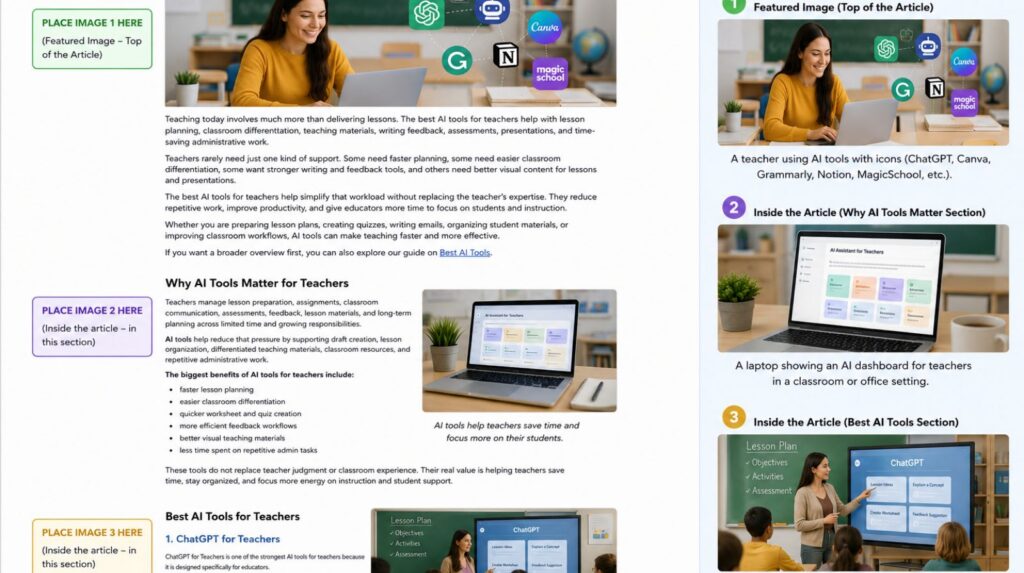 Section Best AI Tools for Teachers