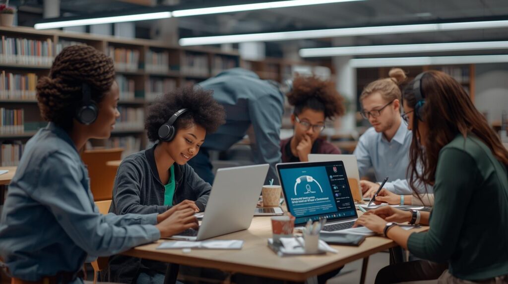 student laptop study